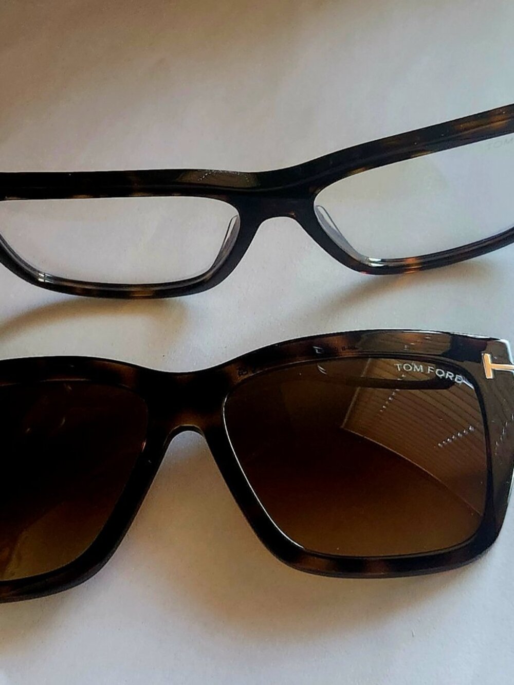 Womens' Tom Ford Magnetic Clip-on Eyeglasses Tortoise TF6069-B 54mm NEW - Picture 2 of 9